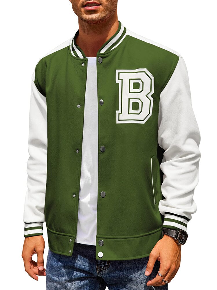 Stylish Letter Baseball Varsity Jacken