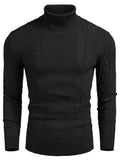 Klassisch Slim Fit Rollkragen Pullover