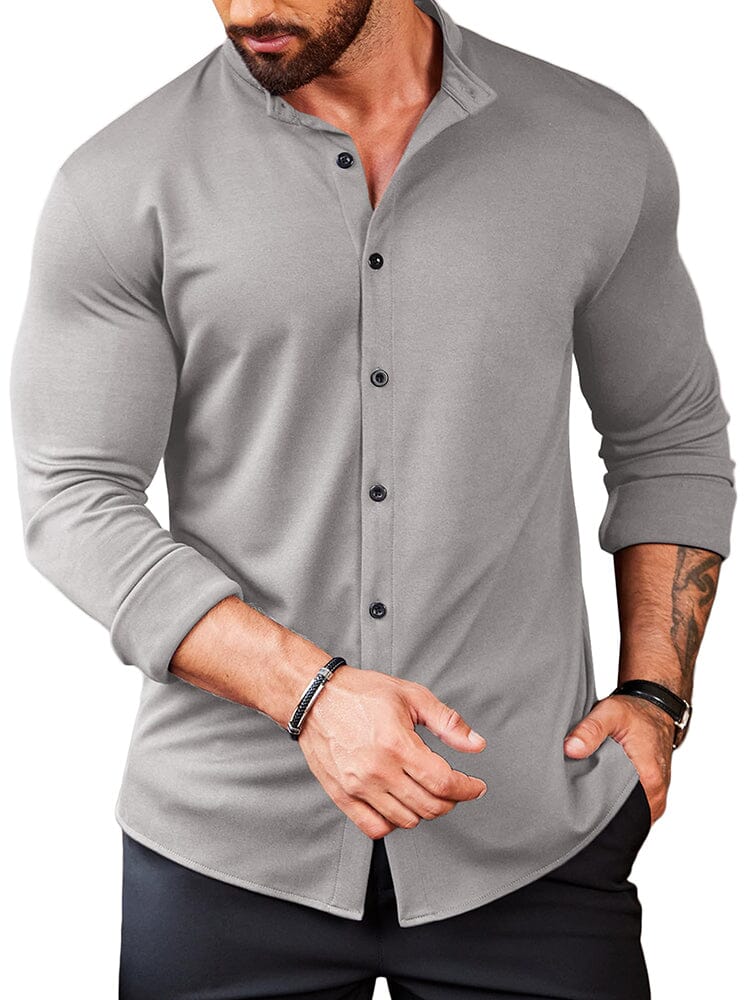 Casual Wrinkle Free Knopf Hemd (US Only)