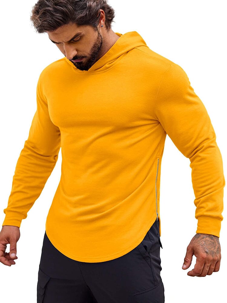 Workout Muscle Fit Baumwolle Blend Hoodie