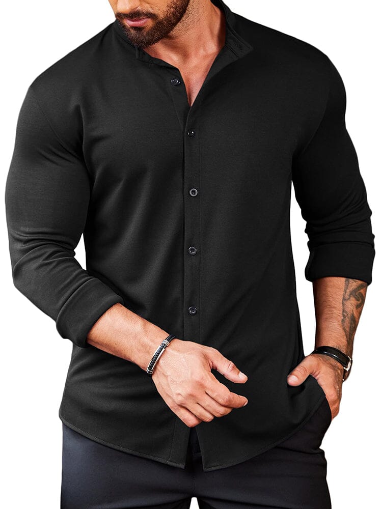 Casual Wrinkle Free Knopf Hemd (US Only)
