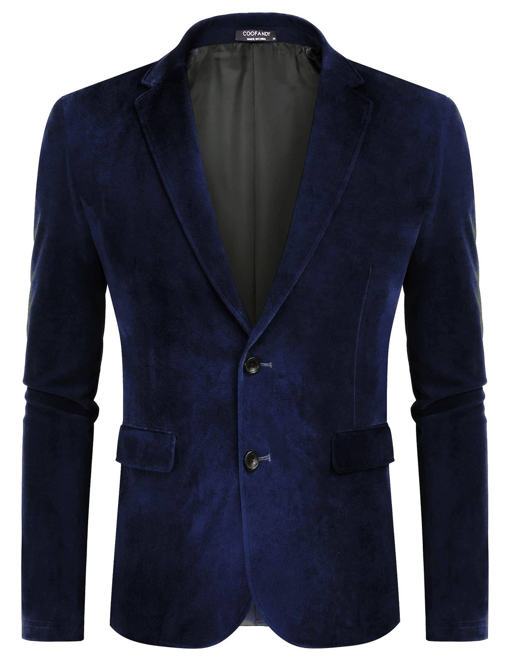 Two Knopf Slim Fit Blazer Retro Tuxedo Anzug Jacken