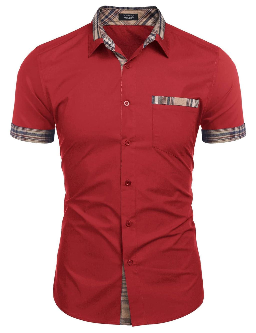 Casual Plaid Kragen Leinen Stil Hemd