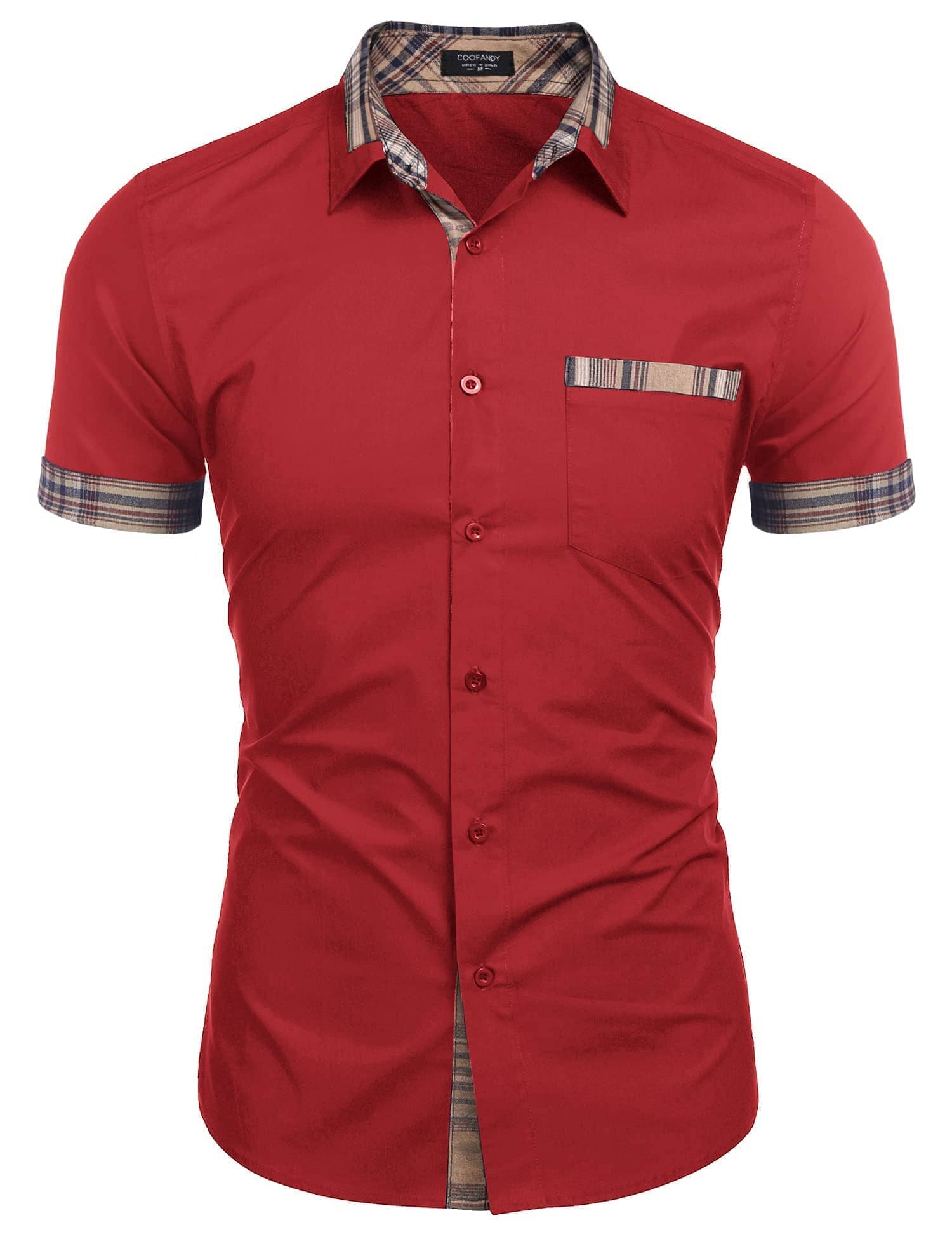 Casual Plaid Kragen Leinen Stil Hemd