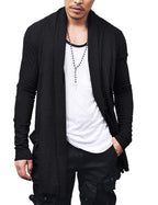 Ruffle Schalkragen Kragen Strick Cardigan