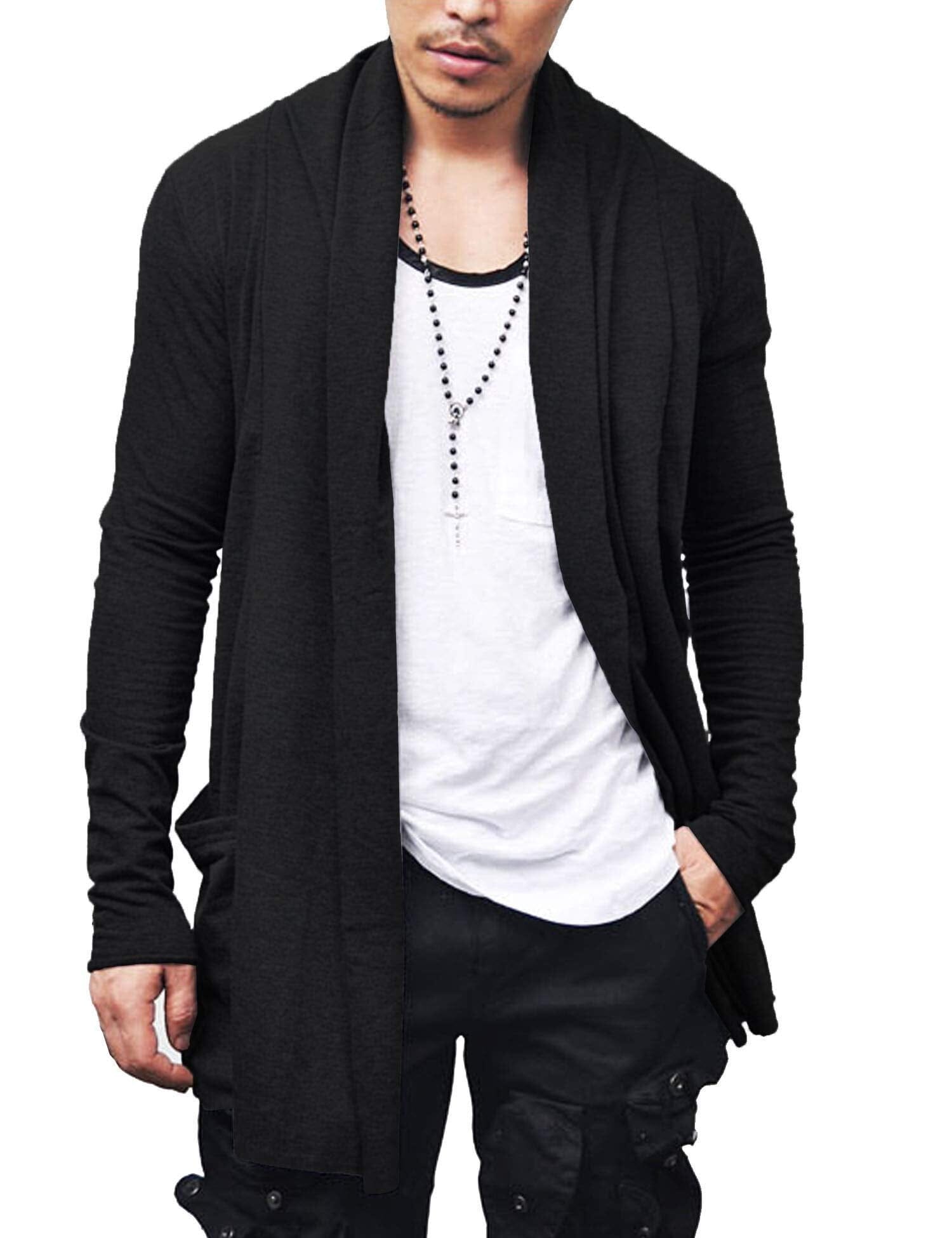 Ruffle Schalkragen Kragen Strick Cardigan
