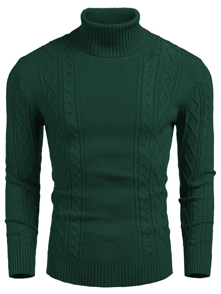 Klassisch Slim Fit Rollkragen Pullover