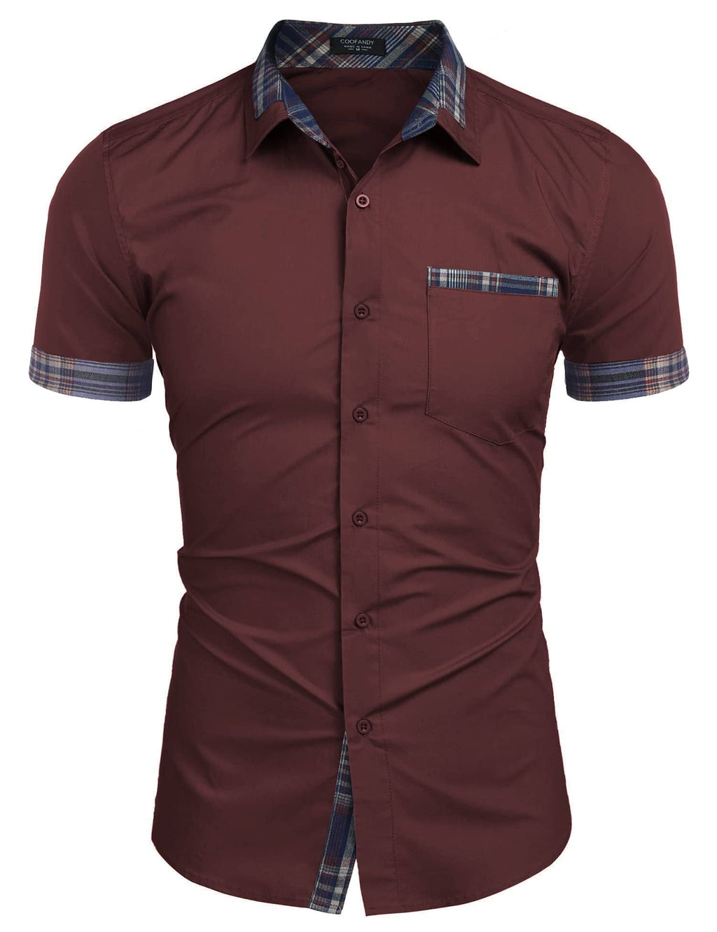 Casual Plaid Kragen Leinen Stil Hemd