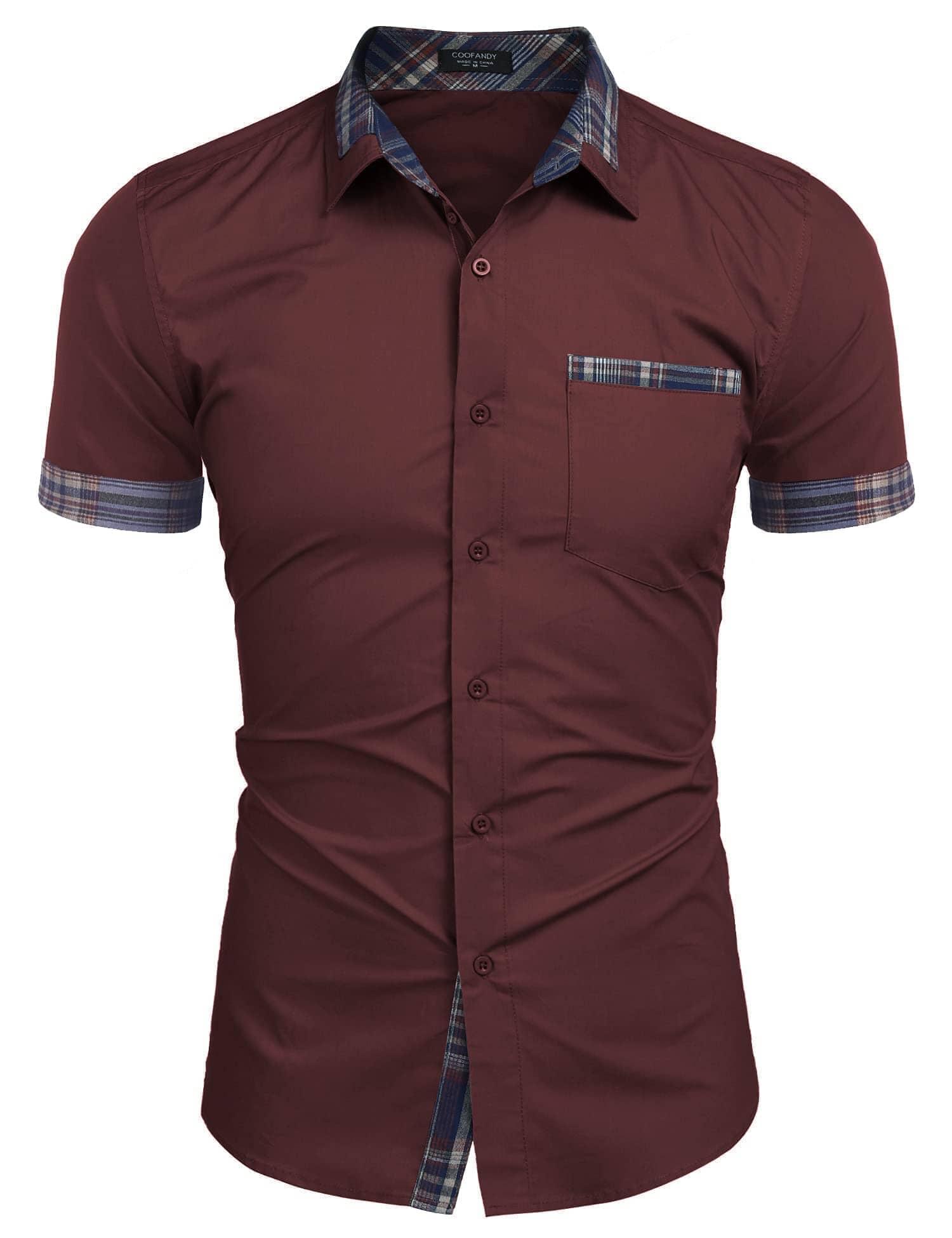 Casual Plaid Kragen Leinen Stil Hemd