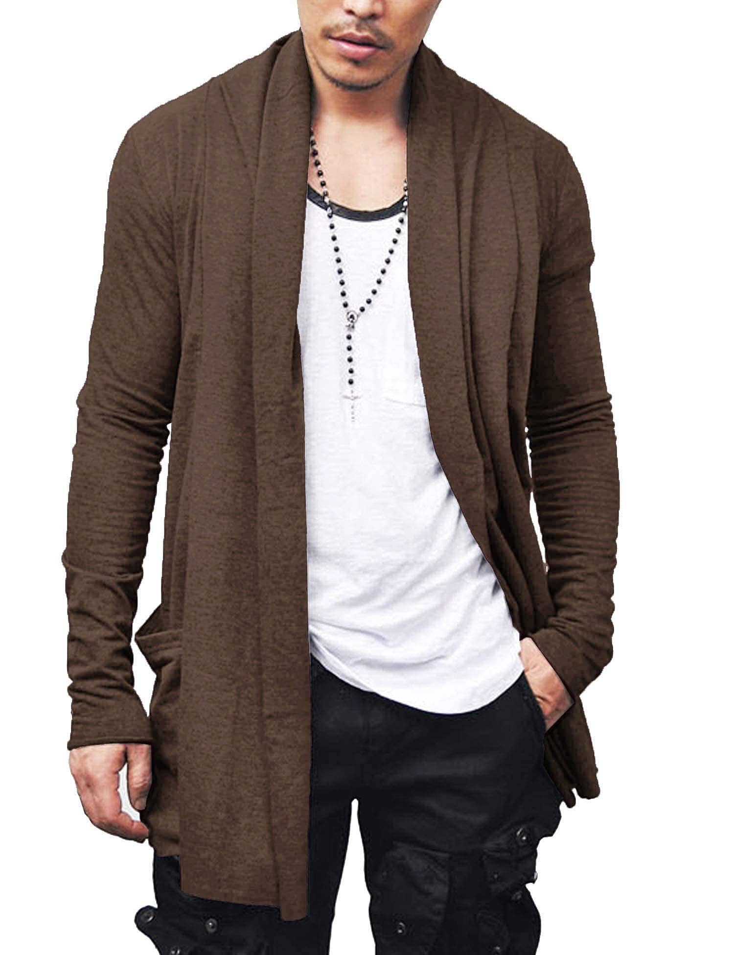 Ruffle Schalkragen Kragen Strick Cardigan