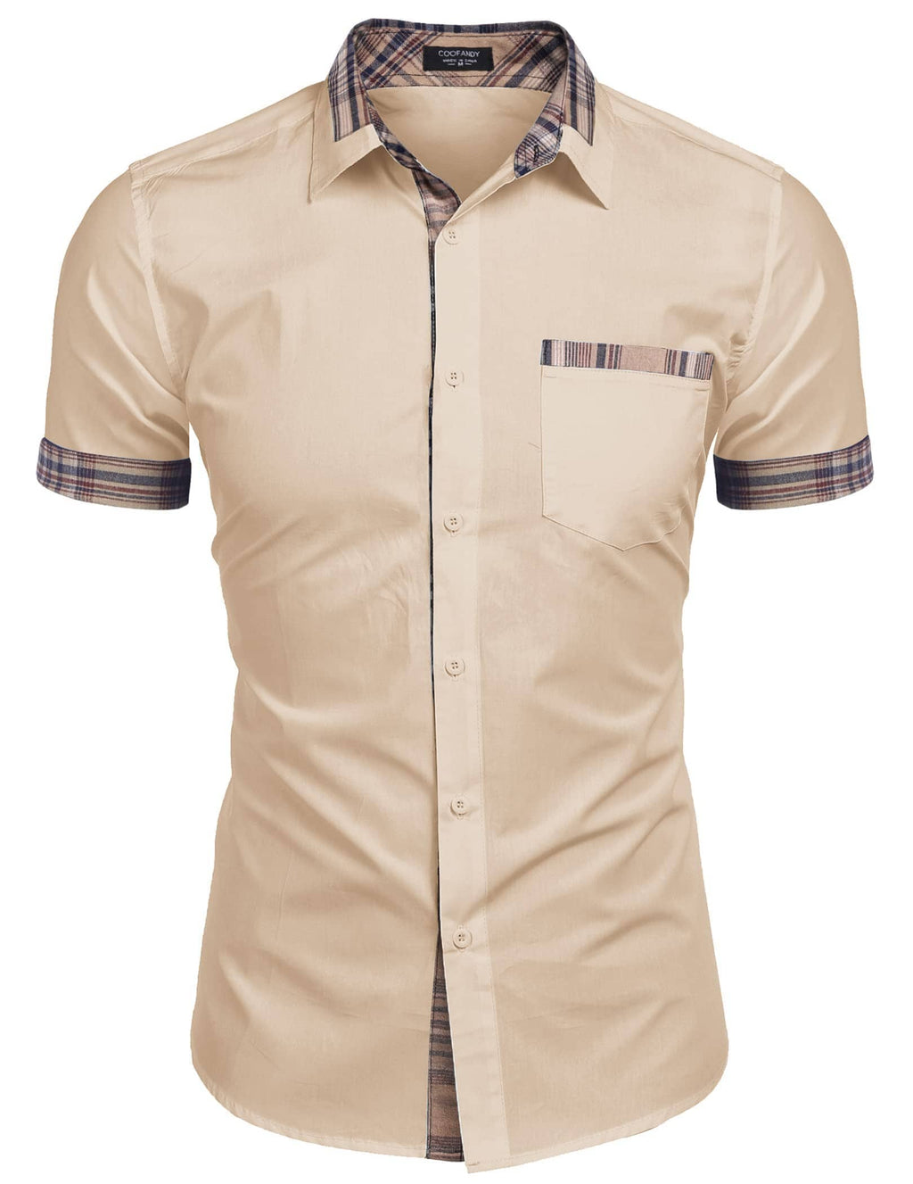 Casual Plaid Kragen Leinen Stil Hemd