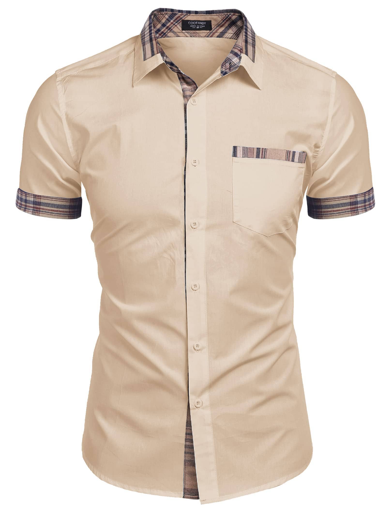 Casual Plaid Kragen Leinen Stil Hemd