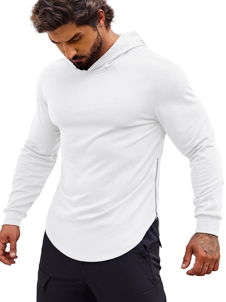Workout Muscle Fit Baumwolle Blend Hoodie