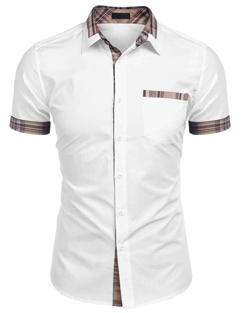 Casual Plaid Kragen Leinen Stil Hemd