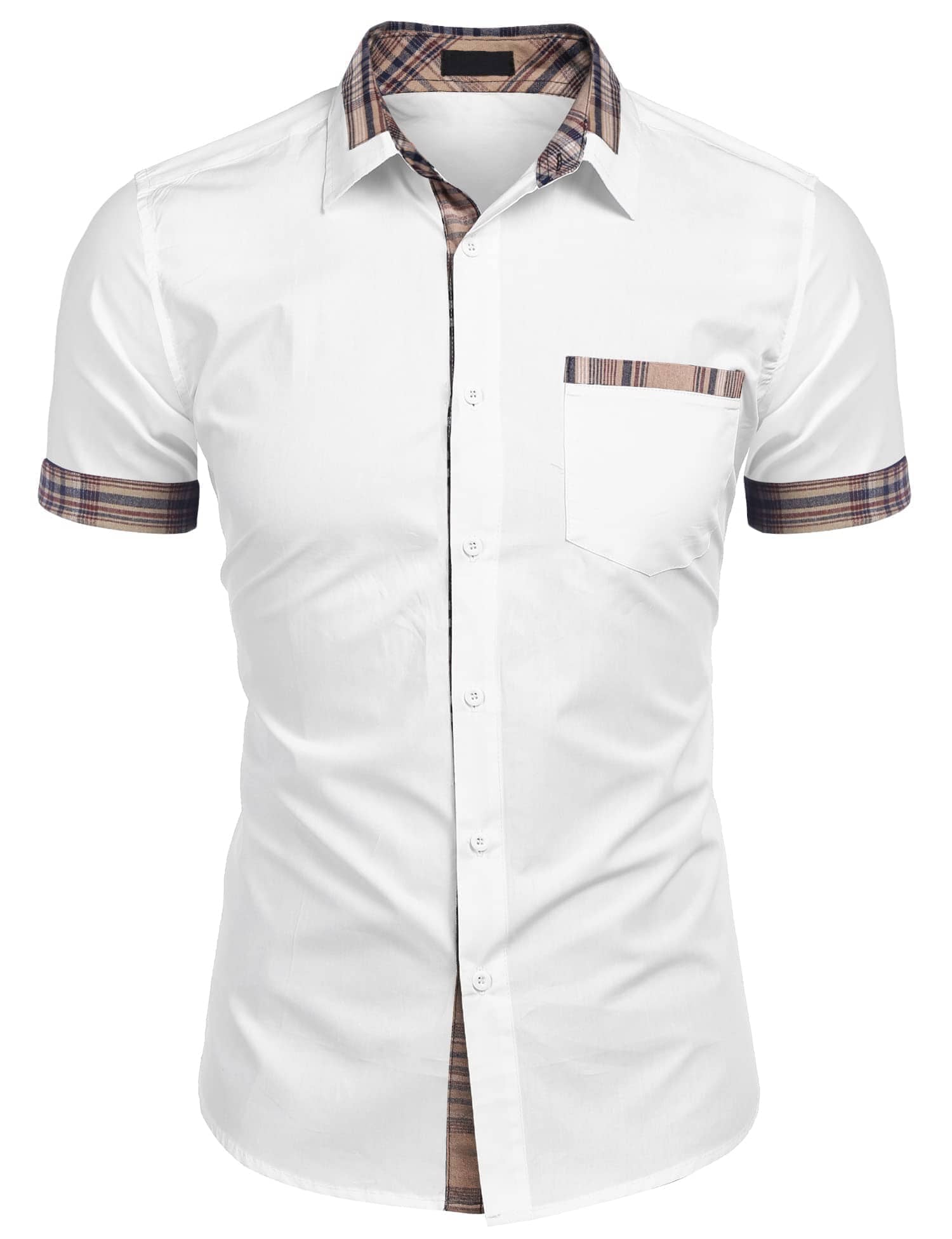 Casual Plaid Kragen Leinen Stil Hemd
