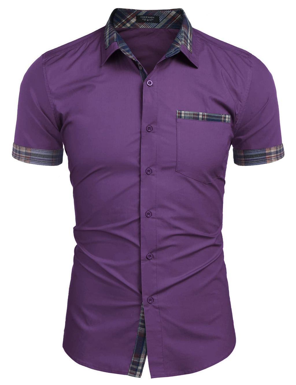 Casual Plaid Kragen Leinen Stil Hemd