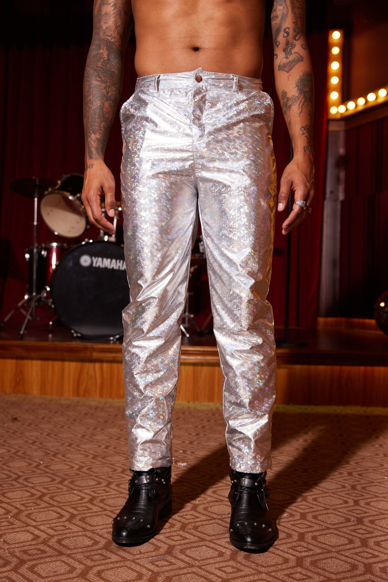 Stylish Metallic Shiny Hose