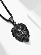 Lion Head Pendant Halskette