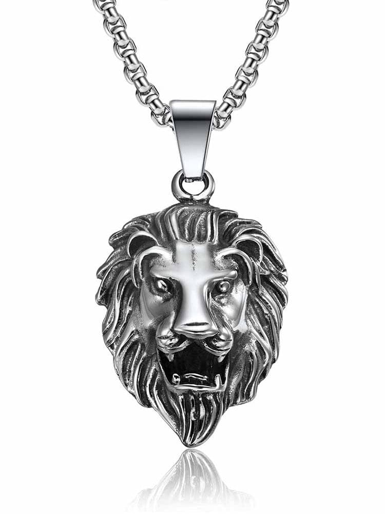 Lion Head Pendant Halskette
