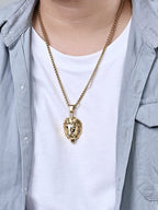 Lion Head Pendant Halskette