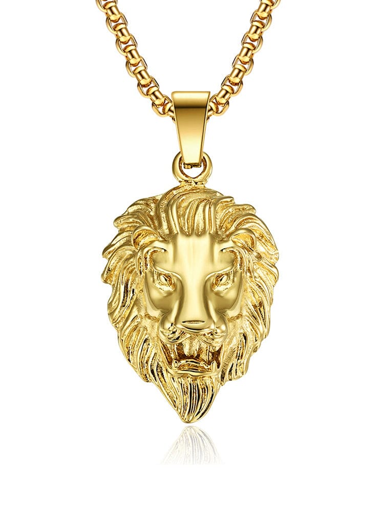 Lion Head Pendant Halskette