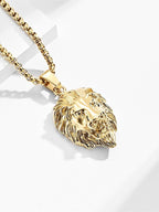 Lion Head Pendant Halskette