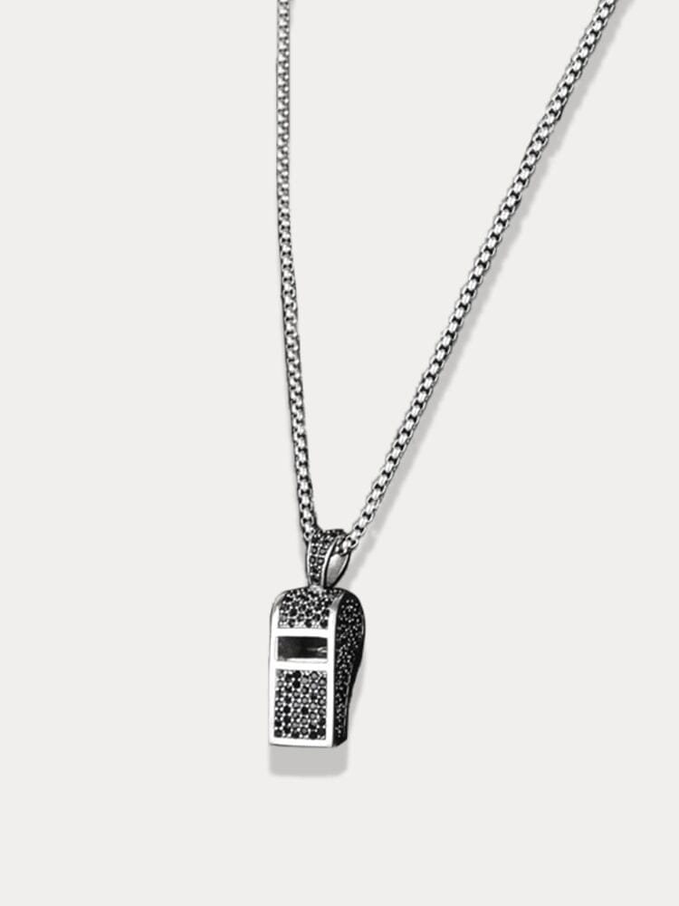 Titanium Whistle Pendant Halskette