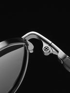 Fashion Round Cross Bar Polarized Sunglasses