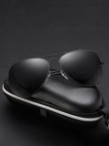 Klassisch Curved Crossbar Polarized Sunglasses