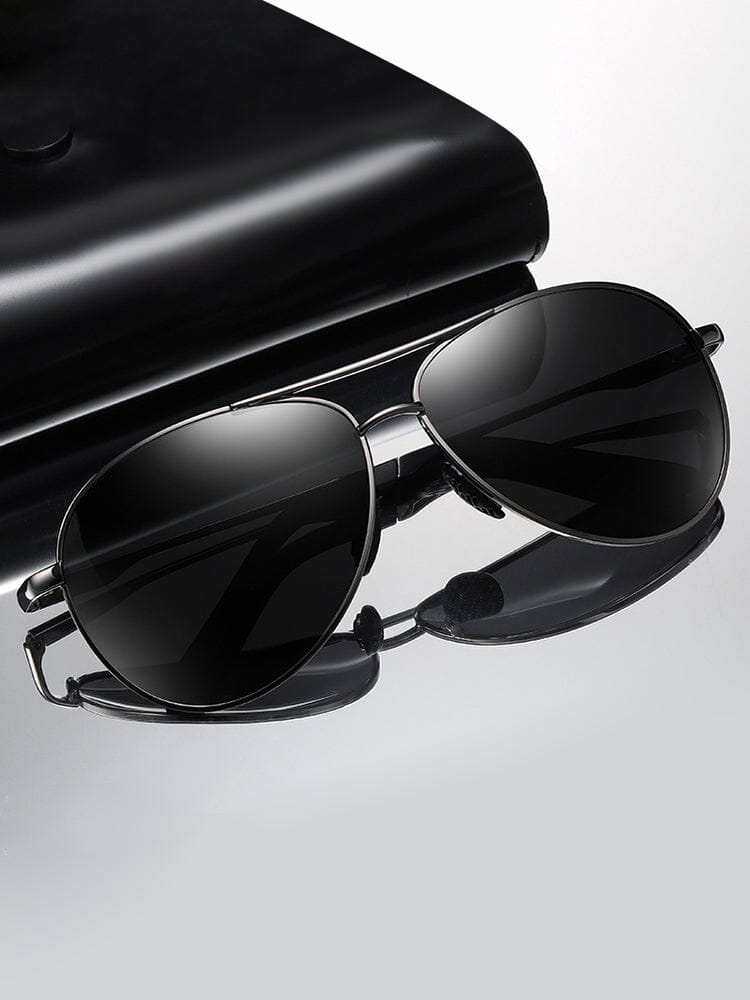 Klassisch Curved Crossbar Polarized Sunglasses