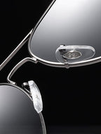 Klassisch Curved Crossbar Polarized Sunglasses
