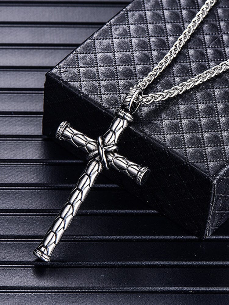 Vintage Cross Pendant Chain Halskette