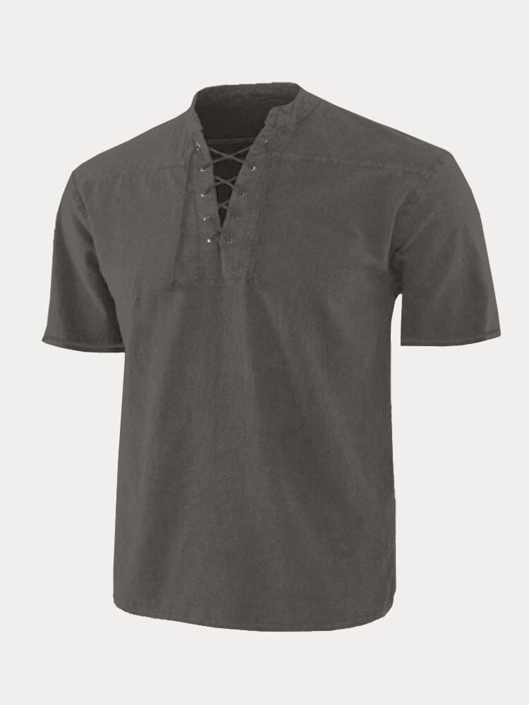 V Neck Kurz Ärmel Hemd