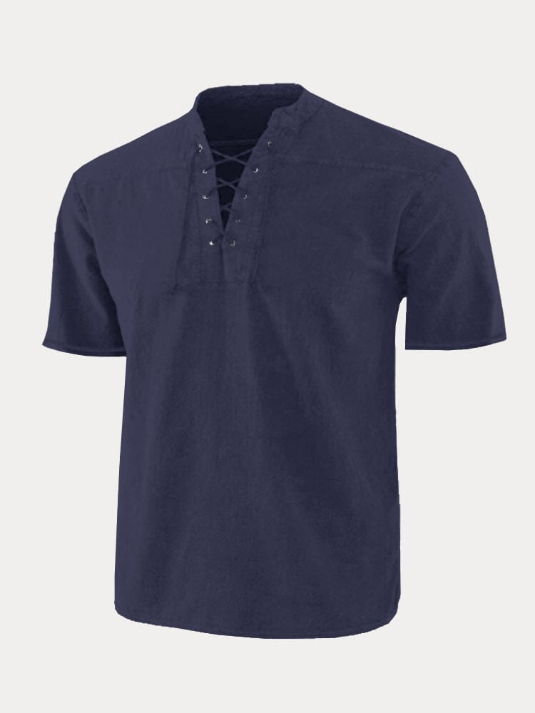V Neck Kurz Ärmel Hemd
