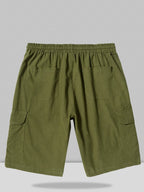 Leinen Stil Hose With Pockets