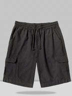 Leinen Stil Hose With Pockets