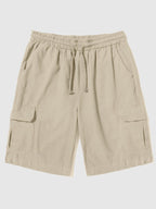 Leinen Stil Hose With Pockets