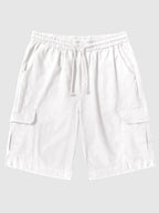 Leinen Stil Hose With Pockets