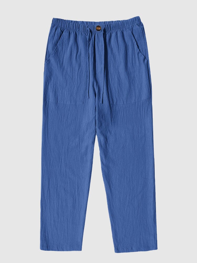 Leinen Stil Yoga Hose With Pockets