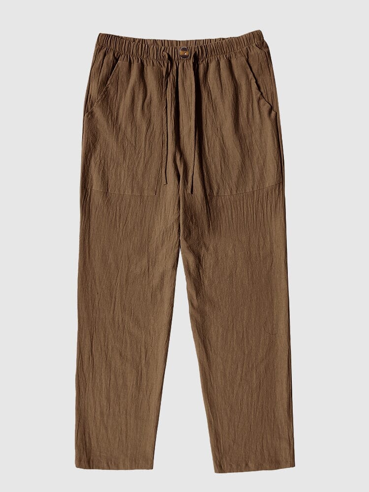 Leinen Stil Yoga Hose With Pockets