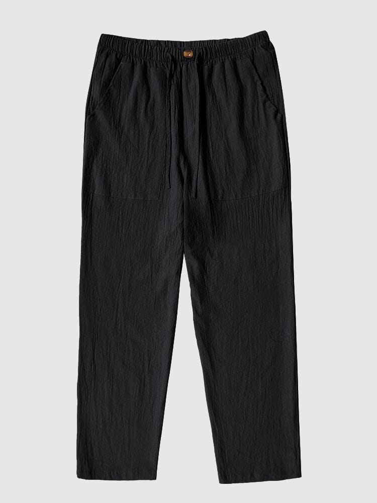 Leinen Stil Yoga Hose With Pockets
