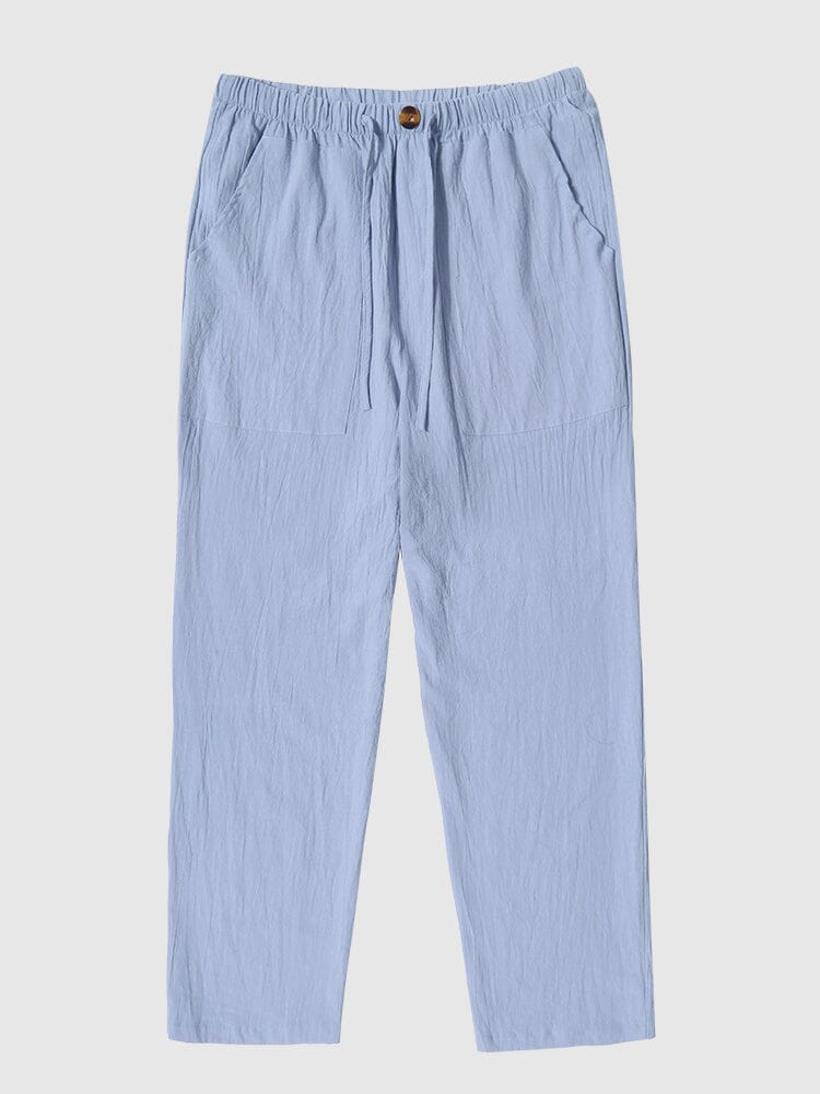 Leinen Stil Yoga Hose With Pockets