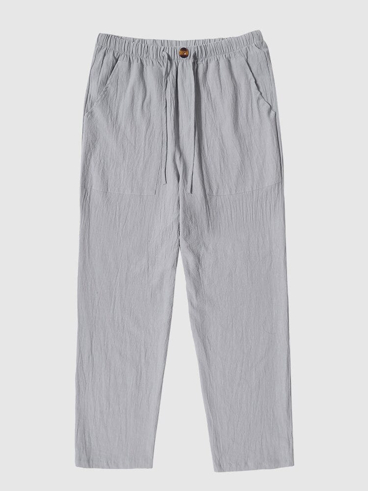 Leinen Stil Yoga Hose With Pockets