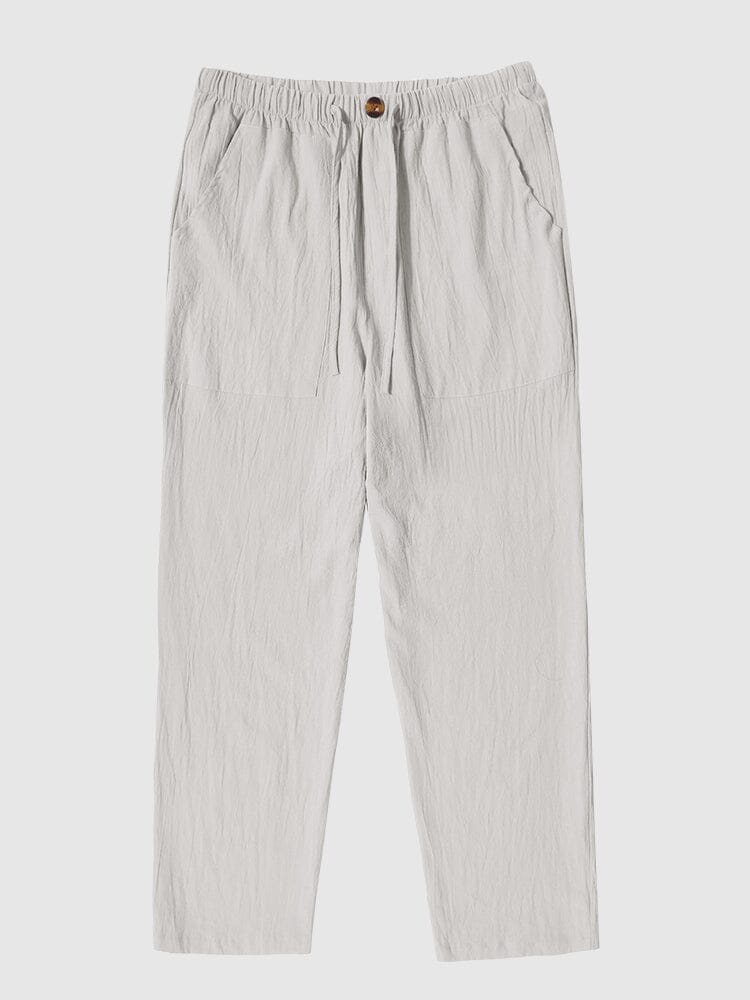 Leinen Stil Yoga Hose With Pockets