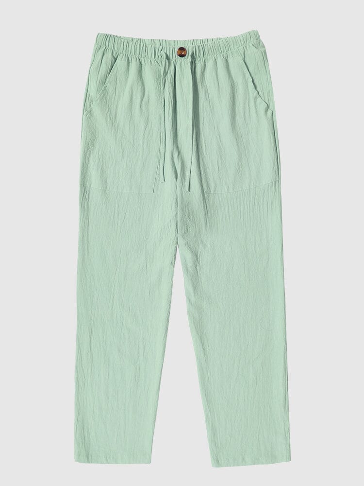 Leinen Stil Yoga Hose With Pockets
