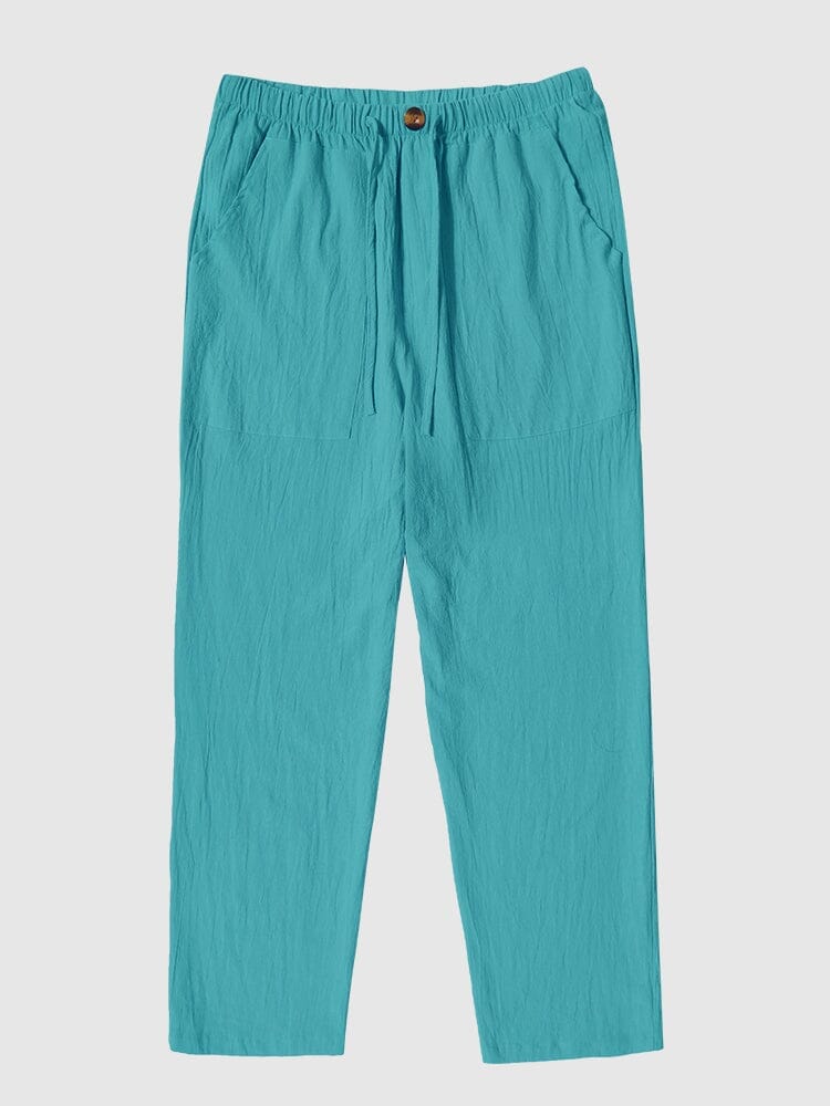 Leinen Stil Yoga Hose With Pockets