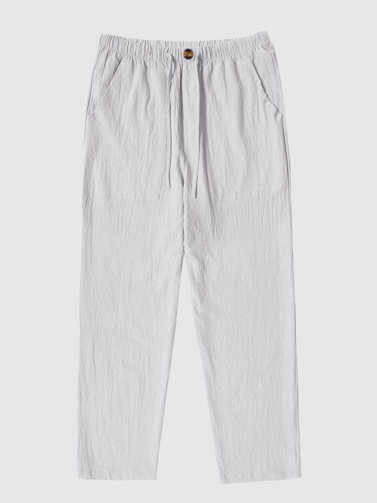 Leinen Stil Yoga Hose With Pockets
