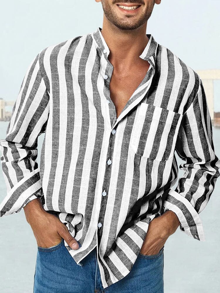 Gestreift Casual Hemd