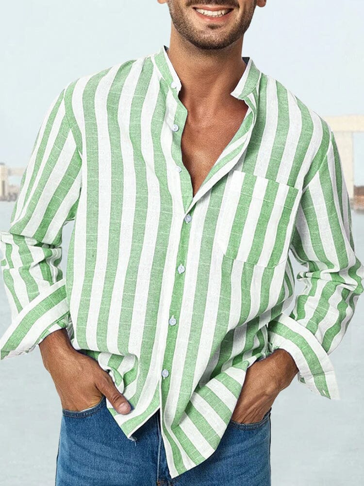 Gestreift Casual Hemd