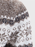 Christmas snowflake Teil standing Kragen warm Cardigan Strick Jacke